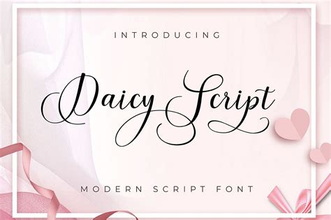 Daicy Script Font By Posts Type · Creative Fabrica