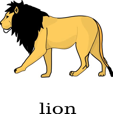 Gambar Lion Clip Art Clker Vector Online Royalty Free Download Image Di Rebanas Rebanas