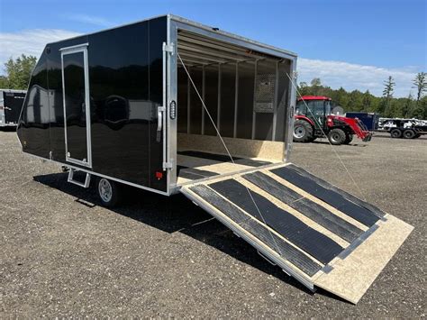 2023 Sno Pro Trailers 101x13 Aluminum Hybrid 2 Place Snowmobile Trailer