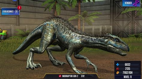 Indoraptor Gen 2 Nivel 40 Jurassic World The Game Youtube