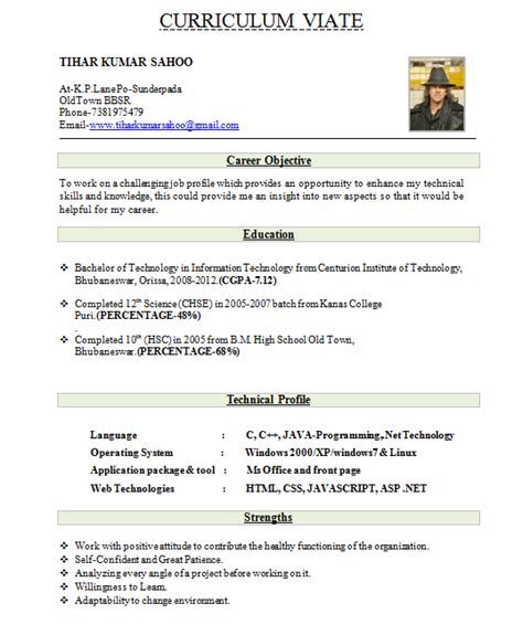Resume format for freshers resume is the important thing to get a job. CV FOR TEACHER JOB - Google Search | Resume format for ...