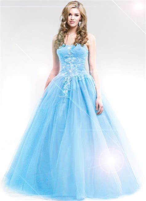 Princess Dresses Soft Blue For Prom