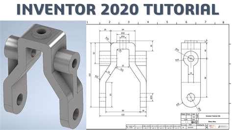 Inventor 2020 Tutorial 156 3d Model Basic Benginers Youtube