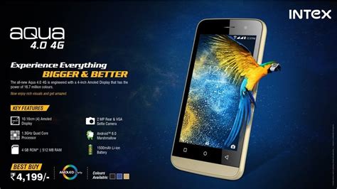 Intex Aqua 40 4g With Amoled Display And Aqua Young 4g With Volte