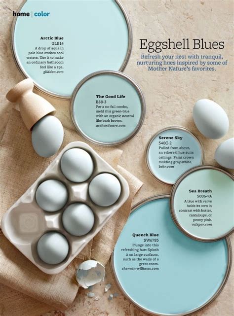 Eggshell Blues Are The Most Popular Hues For Interior Decor