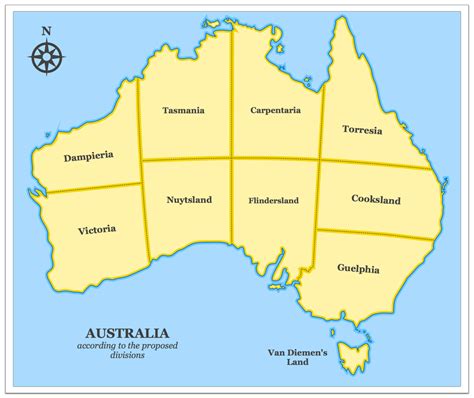19th Century Proposed Divisions Of Australia Maps On The Web