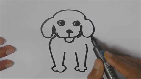 How To Draw A Dog In Easy Steps For Beginners Youtube