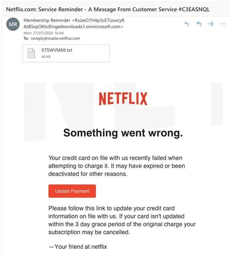 Guide Watch Out For This Netflix Scam Email