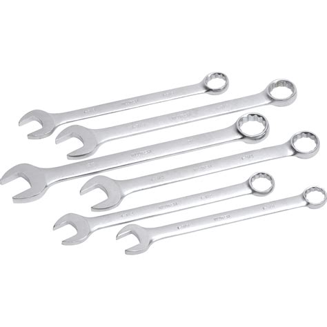 Klutch Jumbo Sae Combination Wrench Set — 6 Pc Northern Tool Equipment