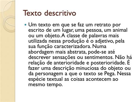 Texto Descritivo Pronto Para Copiar