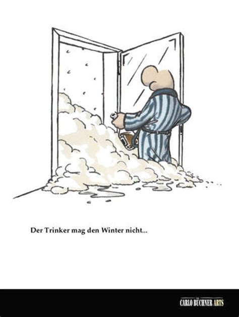 Der Trinker Und Der Winter By Carlo Büchner Media And Culture Cartoon