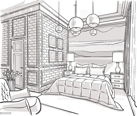 Bedroom Background Drawing Reference Background Drawing Bedroom