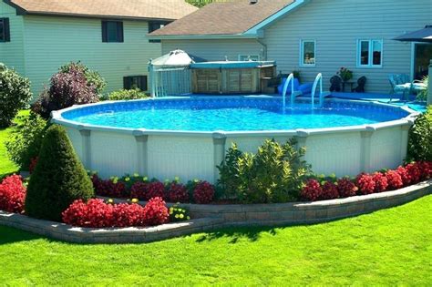 Landscaping Ideas Around Above Ground Pool Above Ground Pool Patio