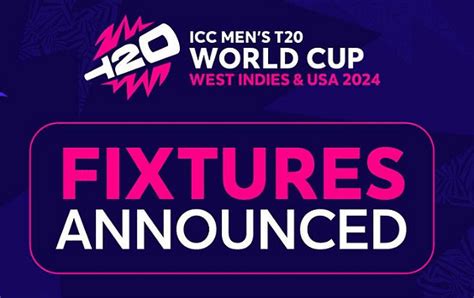 T20 World Cup 2024 Full Schedule Matches Groups Fixtures Teams