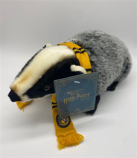 Universal Studios Harry Potter Hufflepuff Badger Mascot Plush New With