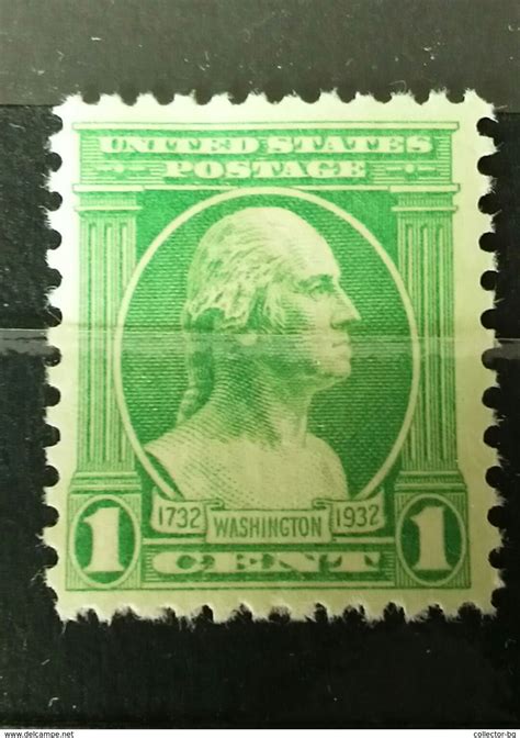 Rare 1 Cent Us Postage Washington 1732 1932 Unusedmintneuf Stamp