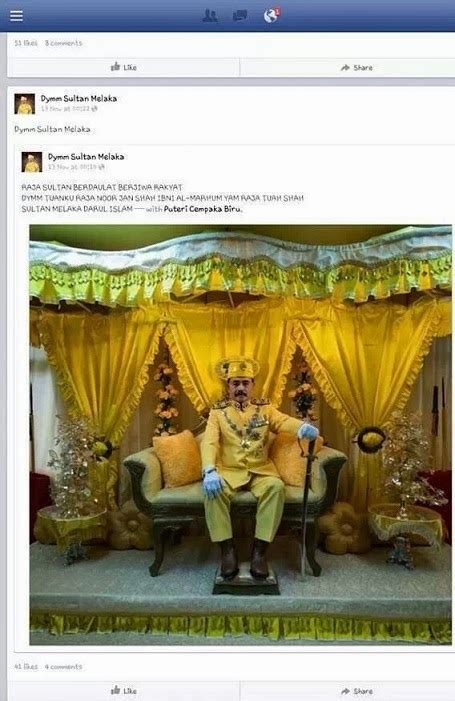 The question should include year. Kedah Ke KL: HOT! Sultan Melaka Muncul Semula di Facebook?