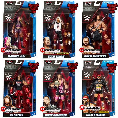 Wwe Elite 104 Complete Set Of 6 Wwe Toy Wrestling Action Figures By