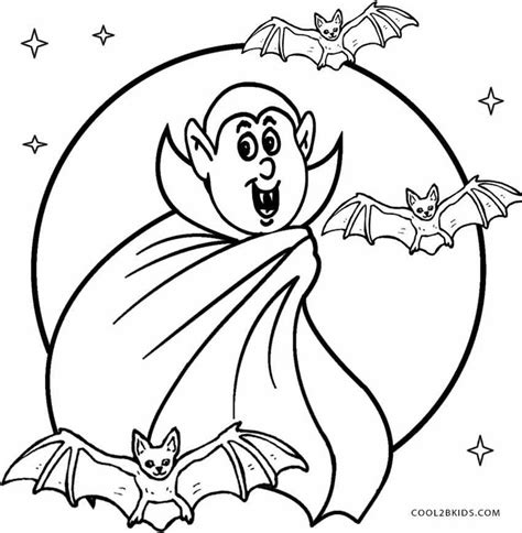 Printable Vampire Coloring Pages For Kids Cool2bkids Unicorn