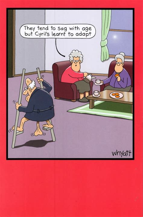 Funny Sag With Age Year Birthday Greeting Card Traces Of Nuts Humour