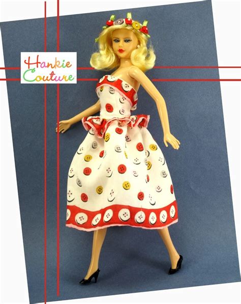 hankie couture handcrafted doll dresses made from vintage handkerchiefs by marsha greenberg