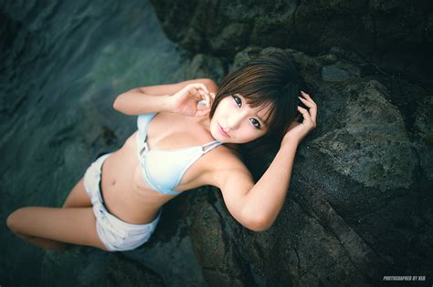 Randomdragon Sexy Ryu Ji Hye Blue Bikini