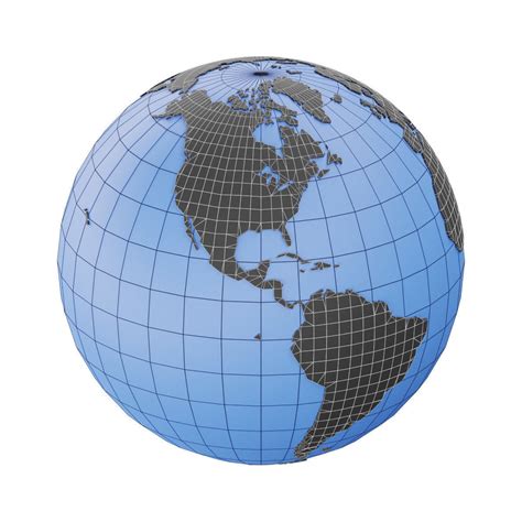 3d Model Earth Globe Mesh Vr Ar Low Poly Cgtrader