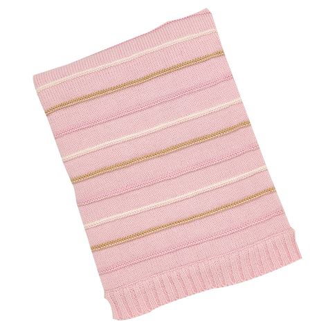 Amazon Nautica Haylie Ribbed Knit Blanket Pink Pink Tan