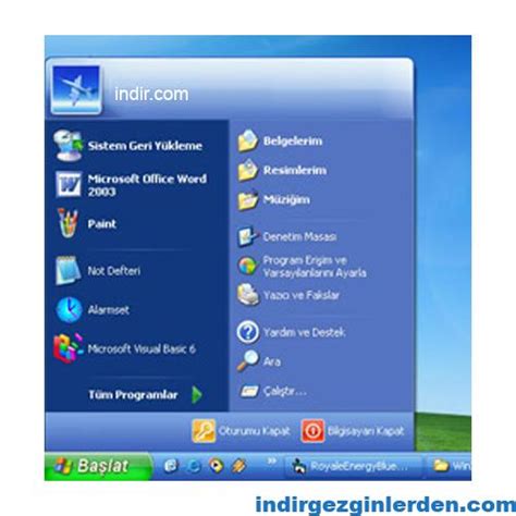 Energy Blue Yeni Windows Xp Teması Gezginler