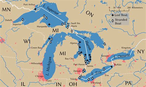 List Of Shipwrecks In The Great Lakes Wikipedia
