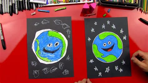 How To Draw Earth For Young Artists Art For Kids Hub Art For