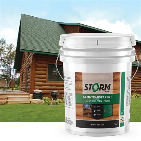 Storm Stain Semi Transparent Log And Siding Stain Sealer Pro