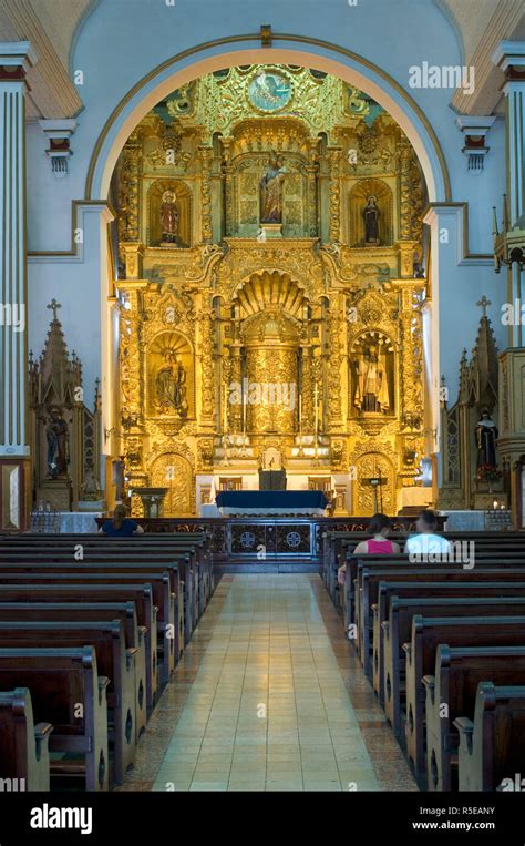 Panama Panama City Casco Viejo The Old Quarter Altar Of Gold Altar
