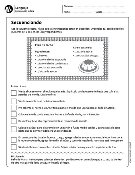 Secuenciando Comprensión Lectora Lectura De Comprensión Texto