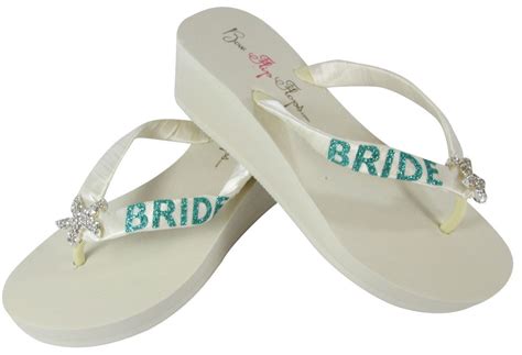 Beach Wedding Flip Flops For Bride ~ Duodadesign