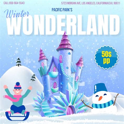 Winter Winter Wonderland Template Postermywall