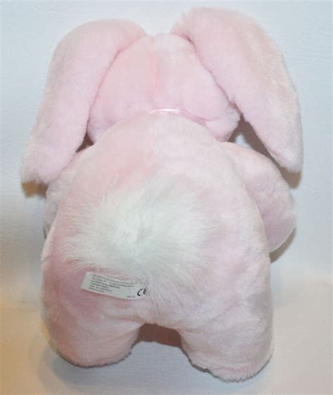 Commonwealth Bunny Rabbit Easter Pink Plush 2005 Stuffed Animal Bow
