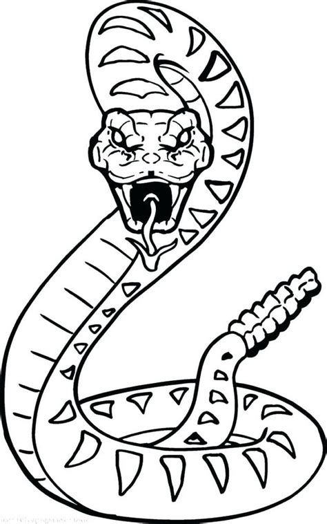 Snake Coloring Pages Pdf Printable Dibujo De