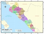 Mapa de municipios de Sinaloa | DESCARGAR MAPAS