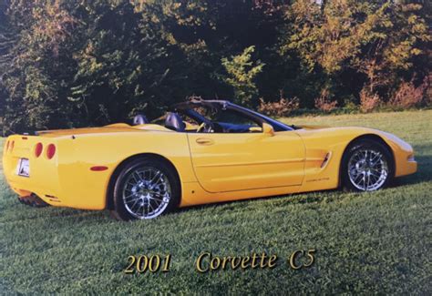 2001 Chevrolet Corvette Base Convertible 2 Door 57l C5 Custom Zr1 Wheels