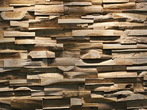 Reclaimed Wood 3d Wall Tile Skin Panel L By Teakyourwall
