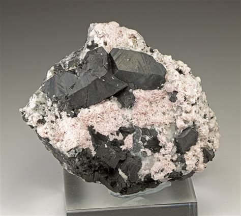 Maybe you would like to learn more about one of these? Alabandite with Rhodochrosite - Minerals For Sale - #8032923