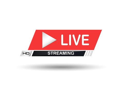 Live Streaming Logo Vector Design Element With Play Button 2998199