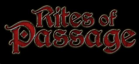 Rites Of Passage Animus Webseries Logo On Black By Joe Kawano