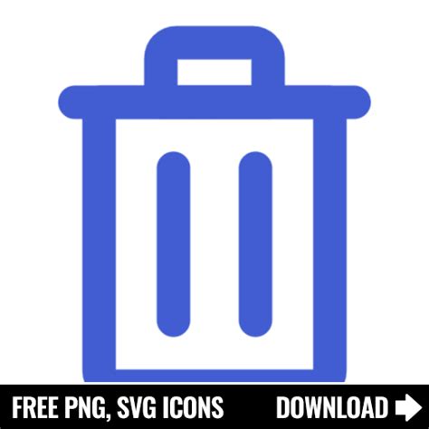 Free Blue Delete Svg Png Icon Symbol Download Image