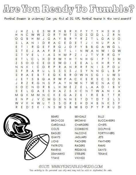 34 End To End Football Word Search Puzzles For You Kitty Baby Love