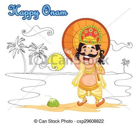 Full color drawing pics 1280x720 onam festival drawing very easy step by step for kids 1219x900 celebrating lohri festival colored drawing drawing skill King mahabali for onam festival, india in vector.
