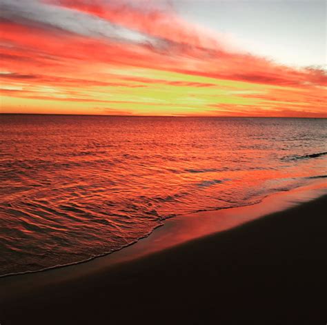 Sunset Night Beach By Peter M Smith
