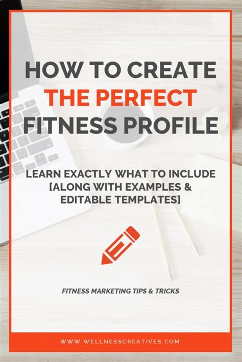 Personal presentation template self profile attractive. Editable Fitness Profile Templates For Personal Trainers & Instructors