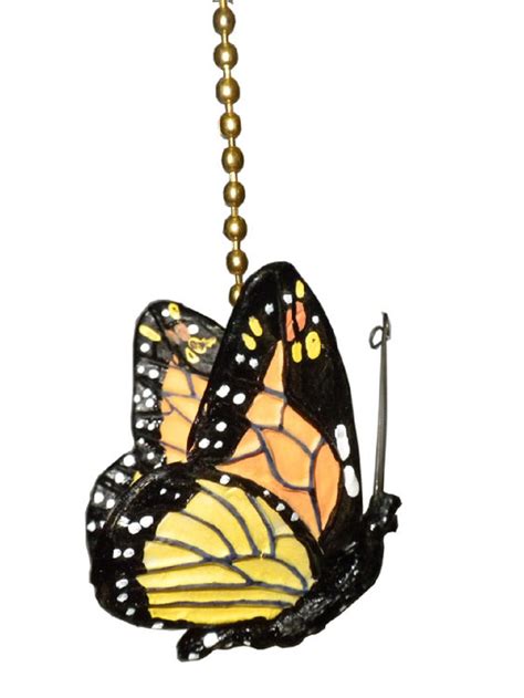 It starts with a pvc pipe! monarch Butterfly Ceiling Fan Pull Chain Ornament Decor